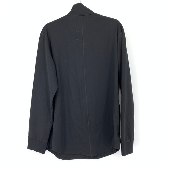 SOLD BYLT Premium Basics Elite Fairway Pullover Mens Size Large Black Mock Neck - Picture 3 of 8